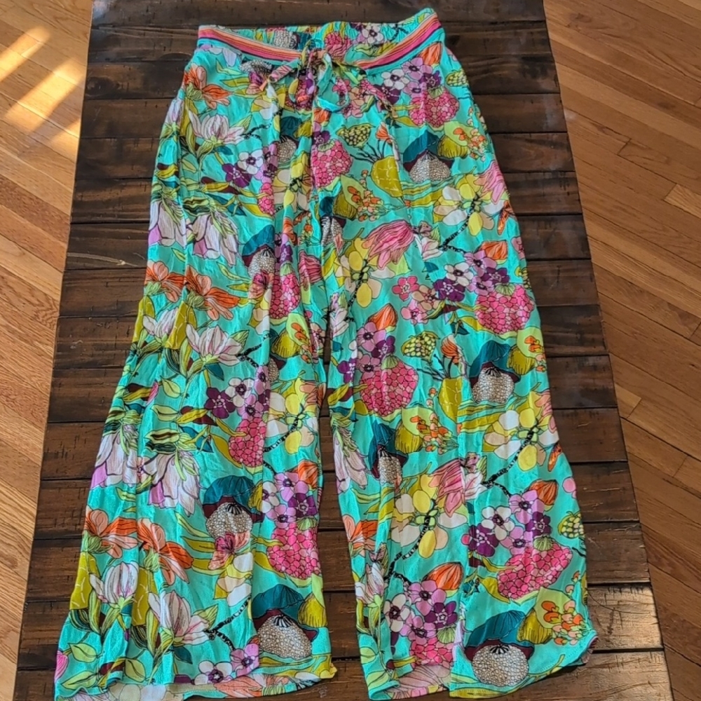 Trina Turk Tropical Wrap Pants Beach Cover Up